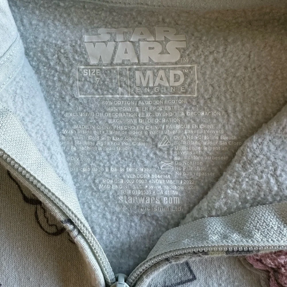 Star Wars Grogu Zipper Hoodie - Picture 3 of 4